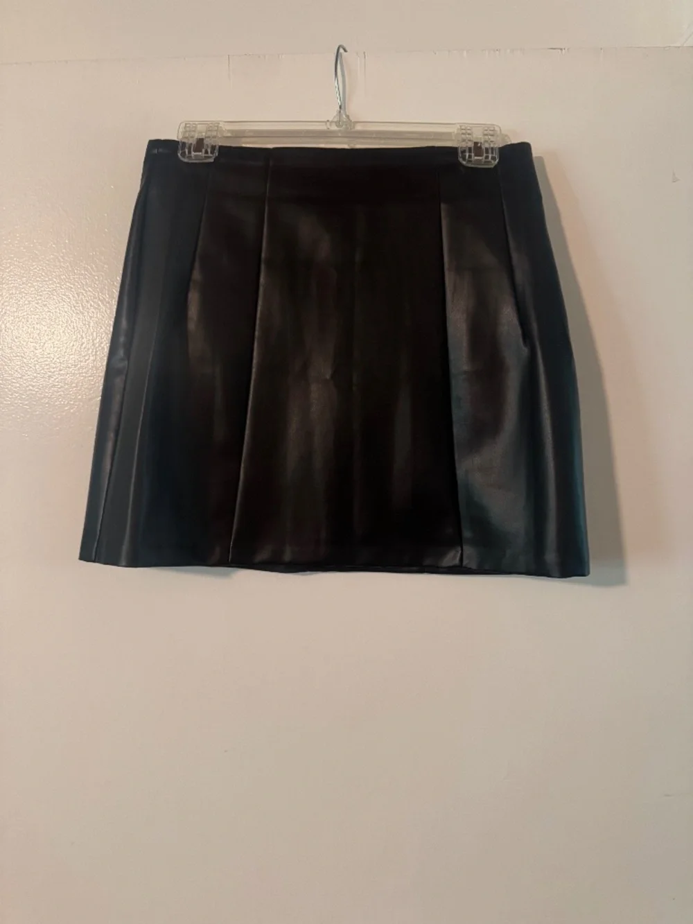 Lulus Small Vegan Leather Skirt - Black